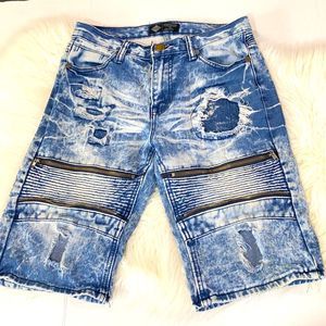 Road Narrows Boy’s  Acid Wash Shorts Size 14
